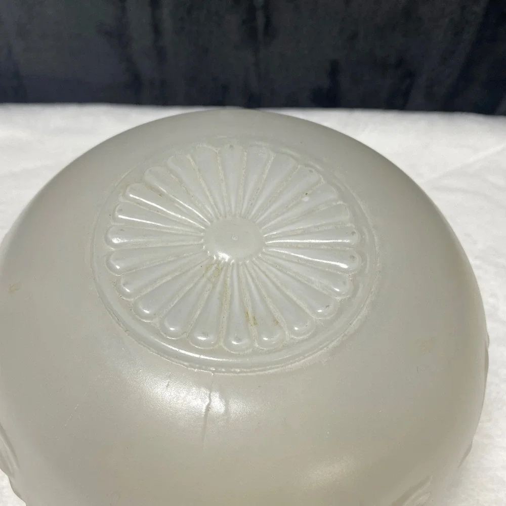 Frosted‎ Glass Lamp Shade Floral Etched Globe Fixture Replacement Part